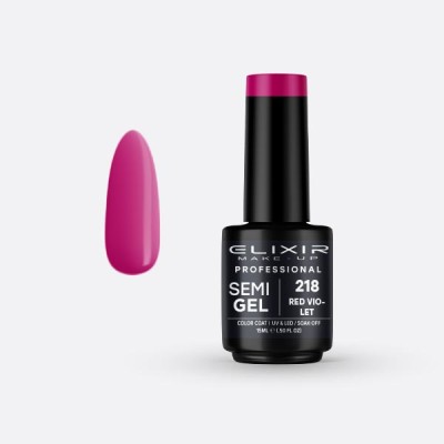 Pro. Ημιμόνιμο βερνίκι 15ml – 218 (Red Violet)