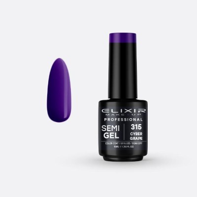 Pro. Ημιμόνιμο βερνίκι 15ml – 315 (Cyber Grape)