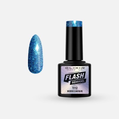 Ημιμόνιμο βερνίκι Flash 8ml – 1112 (Mοroccan Blue)