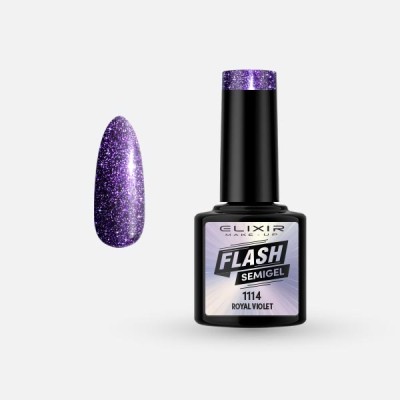 Ημιμόνιμο βερνίκι Flash 8ml – 1114 (Royal Violet)