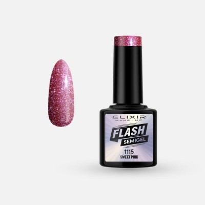 Ημιμόνιμο βερνίκι Flash 8ml – 1115 (Sweet Pink)