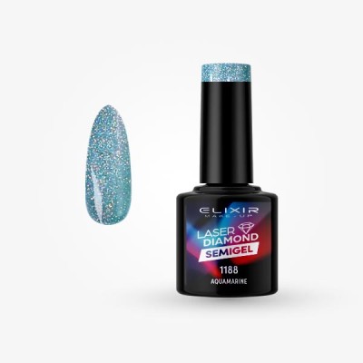 Ημιμόνιμο βερνίκι Laser Diamond 8ml – 1188 (Aquamarine)