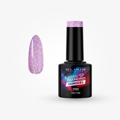 Ημιμόνιμο βερνίκι Laser Diamond 8ml – 1190 (Lady Pink)