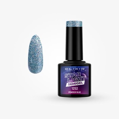 Ημιμόνιμο βερνίκι Star Light 8ml – 1252 (Powder Blue)