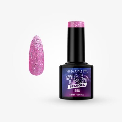 Ημιμόνιμο βερνίκι Star Light 8ml – 1258 (Super Fuschia)