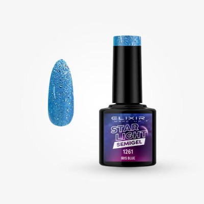 Ημιμόνιμο βερνίκι Star Light 8ml – 1261 (Iris Blue)