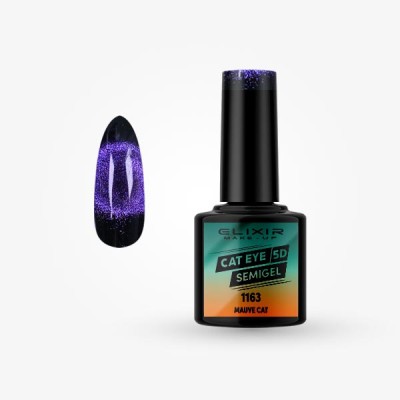 Ημιμόνιμο βερνίκι Cat Eye  5D 8ml – 1163 (Mauve Cat)