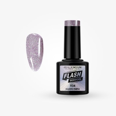 Ημιμόνιμο βερνίκι Flash 8ml – 1134 (Majestic Purple)