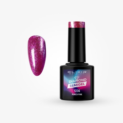 Ημιμόνιμο βερνίκι  Diamond 8ml – 1236 (Punch Pink)