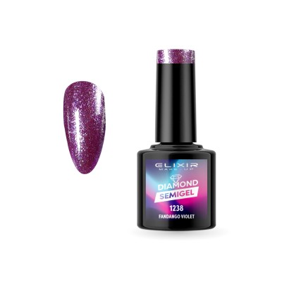 Ημιμόνιμο βερνίκι  Diamond 8ml – 1238 (Fandango Violet)