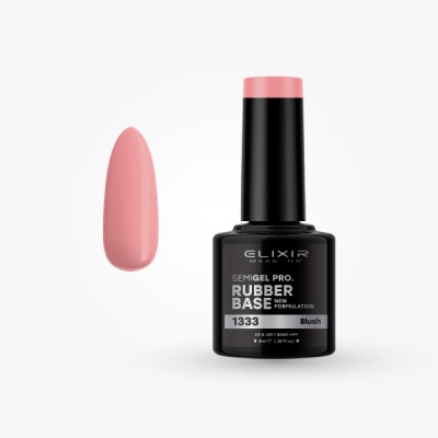 Ημιμόνιμο βερνίκι 8ml – 1333 (Rubber Base Coat Blush)
