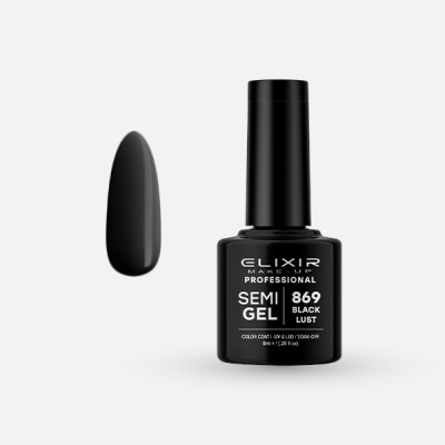 Ημιμόνιμο βερνίκι 8ml - 869 (Black Lust)