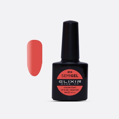 Ημιμόνιμο βερνίκι 8ml - 834 (Coral Pink)