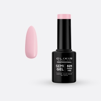 Ημιμόνιμο βερνίκι 5ml - 521 (Piggy PInk)