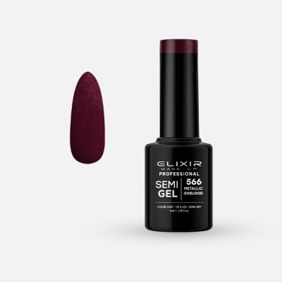 Ημιμόνιμο βερνίκι 5ml - 566 (Metallic Oxblood)
