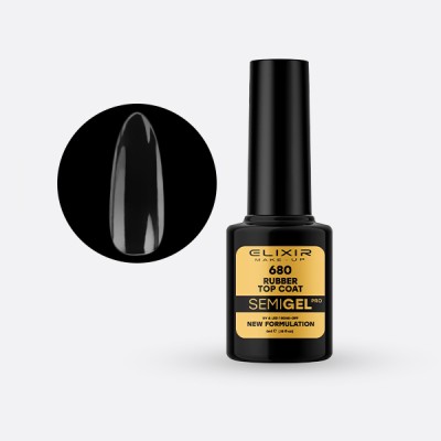 Ημιμόνιμο βερνίκι 5ml – 680 (Rubber Top Coat-No Wipe)