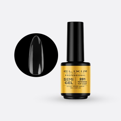 Pro. Ημιμόνιμο βερνίκι 15ml – 281 (Tempered Top Coat-No Wipe)